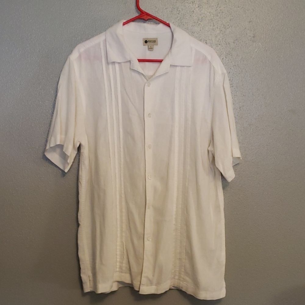 Mens White Cotton shirt